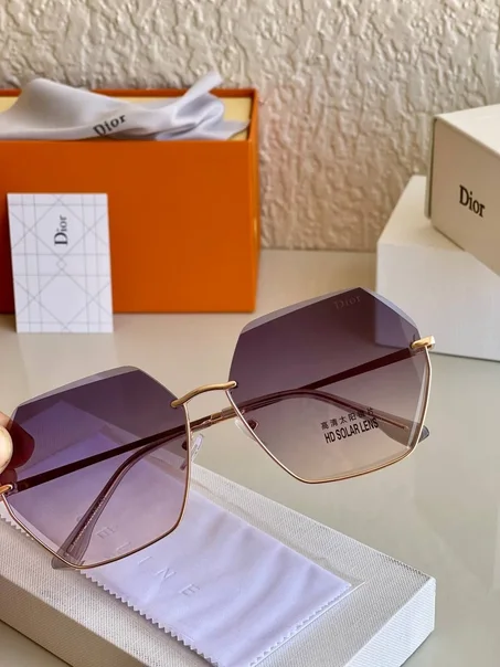 Lunettes de Soleil Luxe à Double Pont avec Verres Brun Dégradé