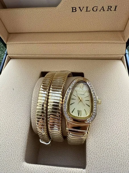 Montre-Bracelet Femme en Forme de Serpent - Style Bvlgar