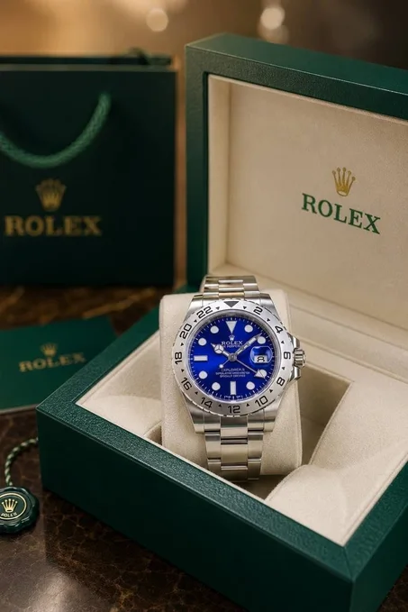 Rolex Explorer II Blue Dial Stainless Steel Men's Watch