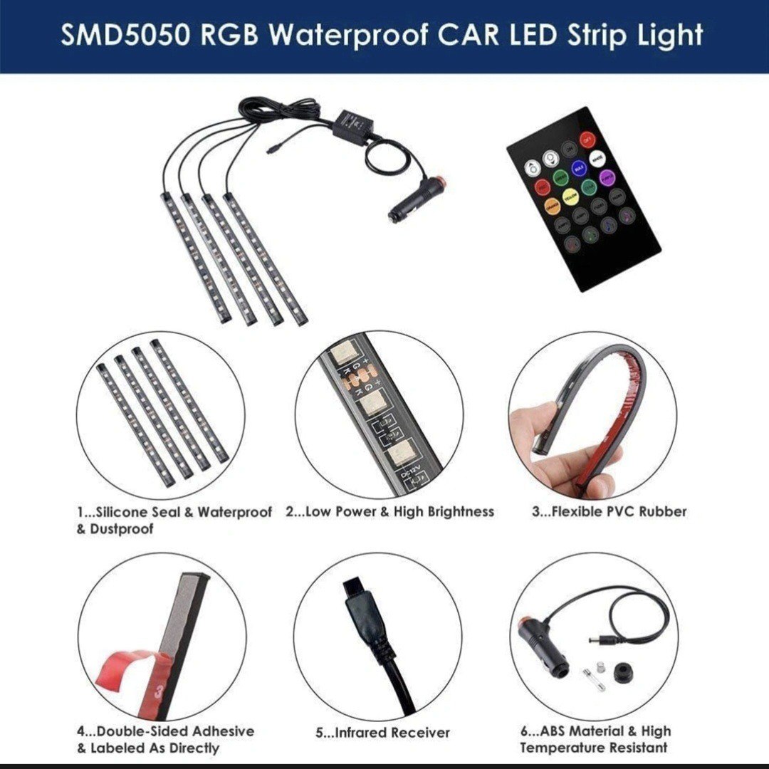 شريط RGB LED: خليك في المود وغيّر جو عربيتك أو بيتك!