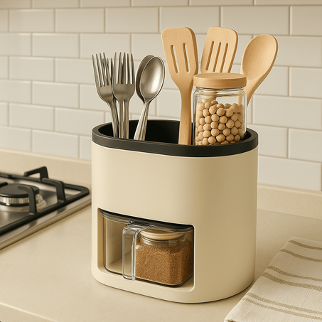 صندوق تخزين التوابل – تنظيم ذكي لمطبخك