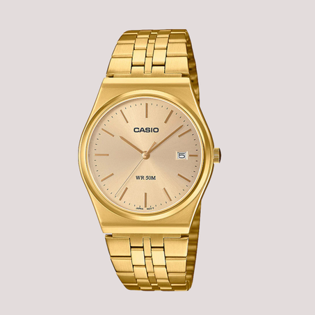 Casio Montre classique au style retro dore