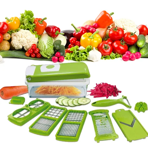 Vegetable Slicer - القطاعة الذكية متعددة الوظائف (12 في 1)