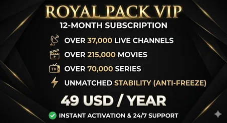 اشتراك ملكي 12شهرا، 12months royal iptv subscription