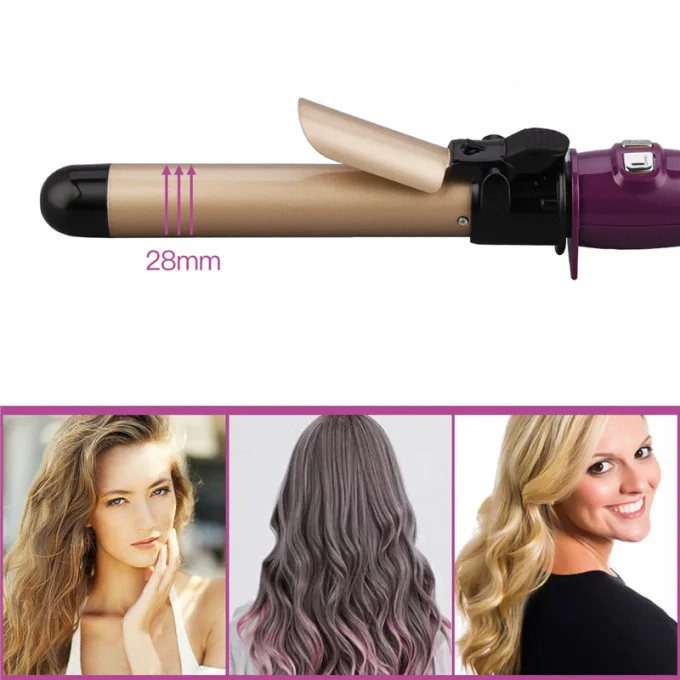 مكواة تجعيد الشعر الدوارة الأوتوماتيكية Automatic Hair Curler