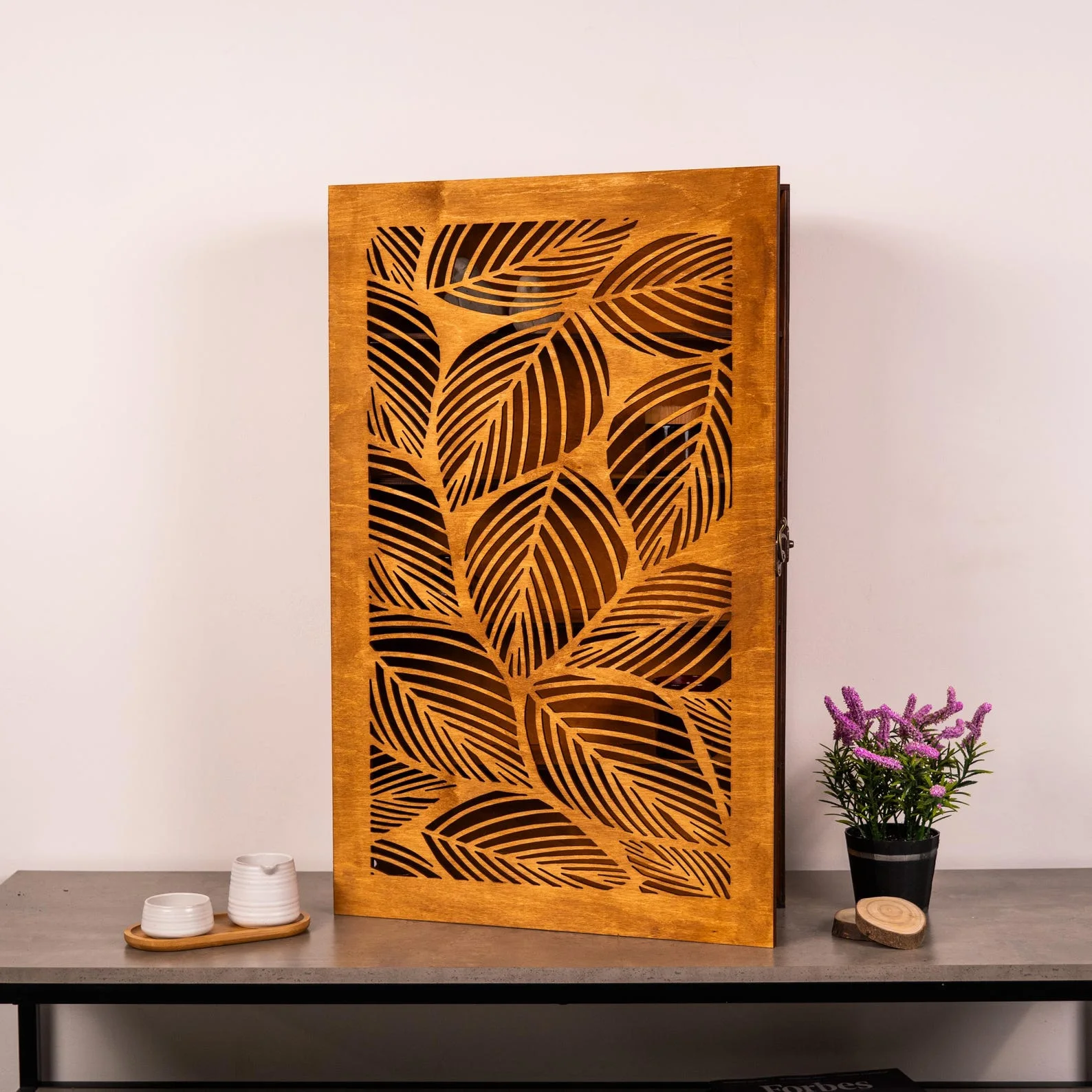 Wooden Bathroom Wall Cabinet with Door