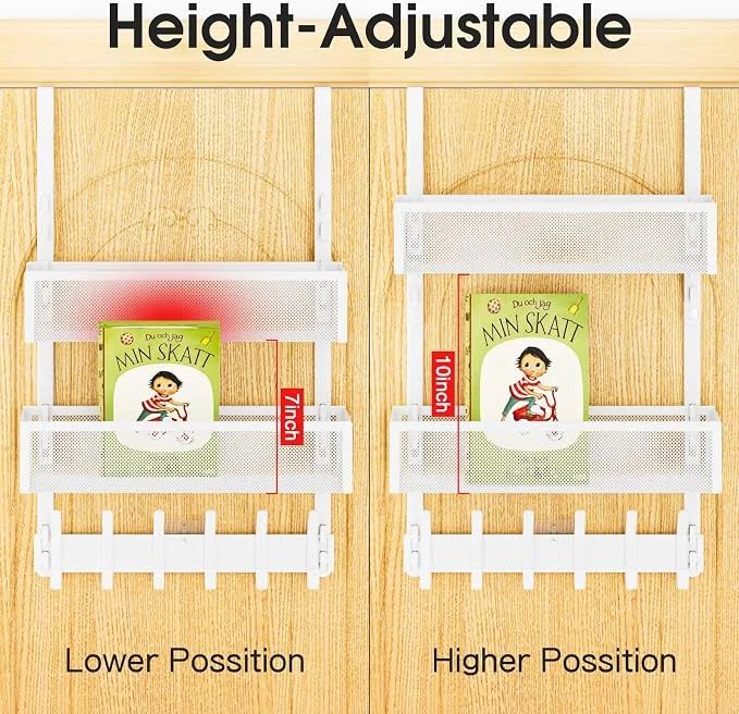 Over-the-Door Hooks Organizer – 1 3/4