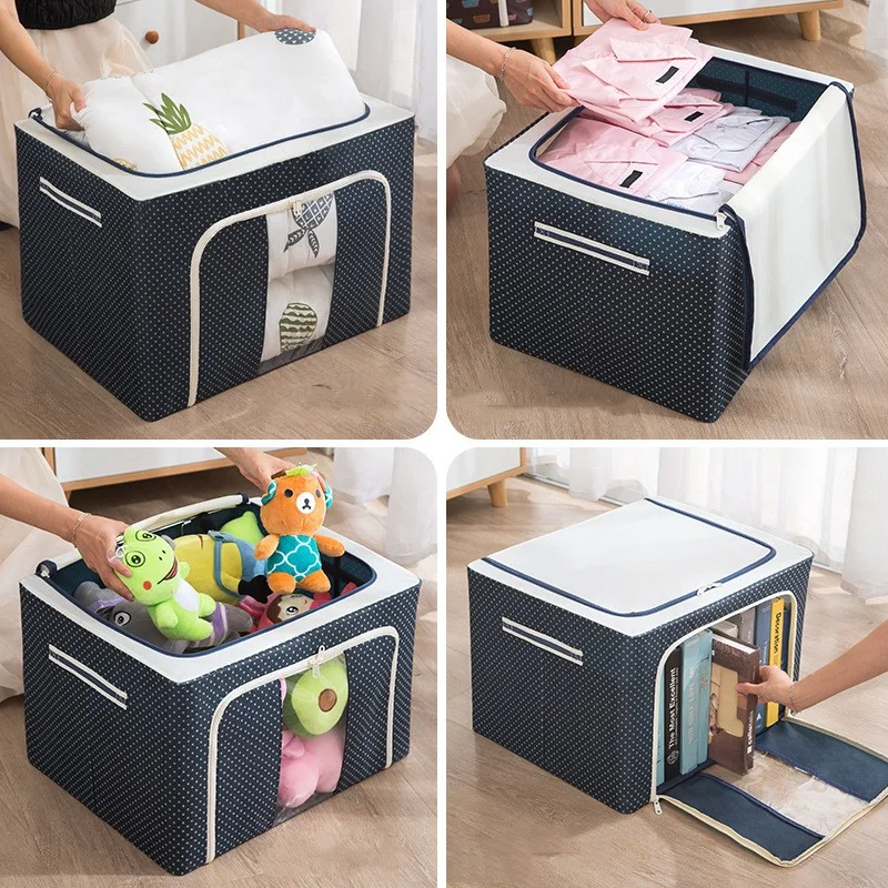 Foldable Clothes Storage Box ( 66 Liter & Multi Design)