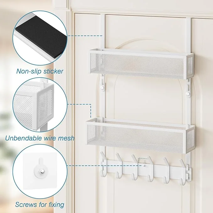 Over-the-Door Hooks Organizer – 1 3/4