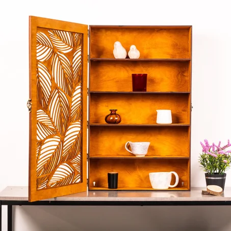 Wooden Bathroom Wall Cabinet with Door