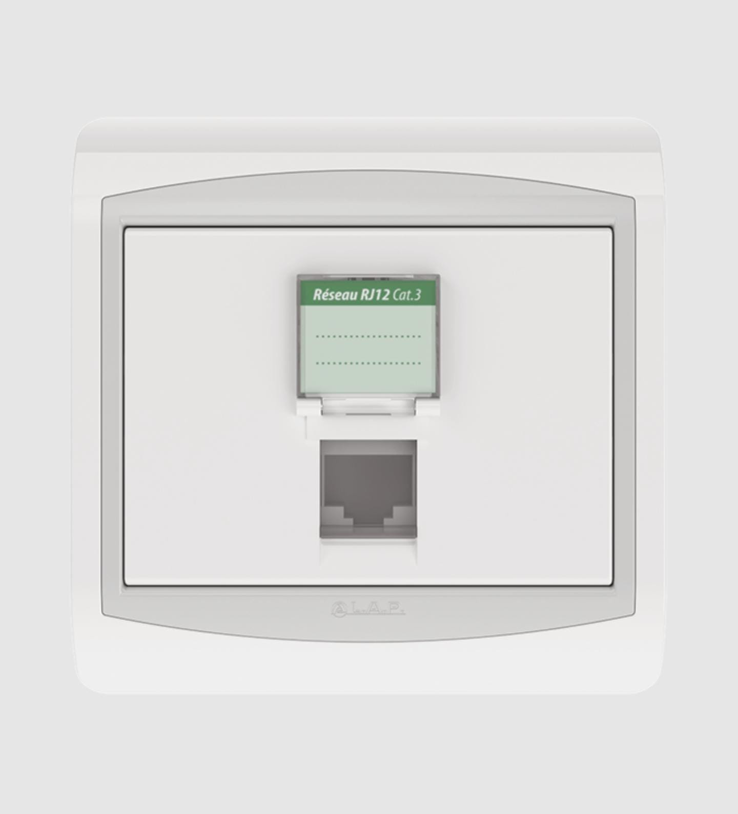 Prise RJ12 CAT.3 + Obturateur