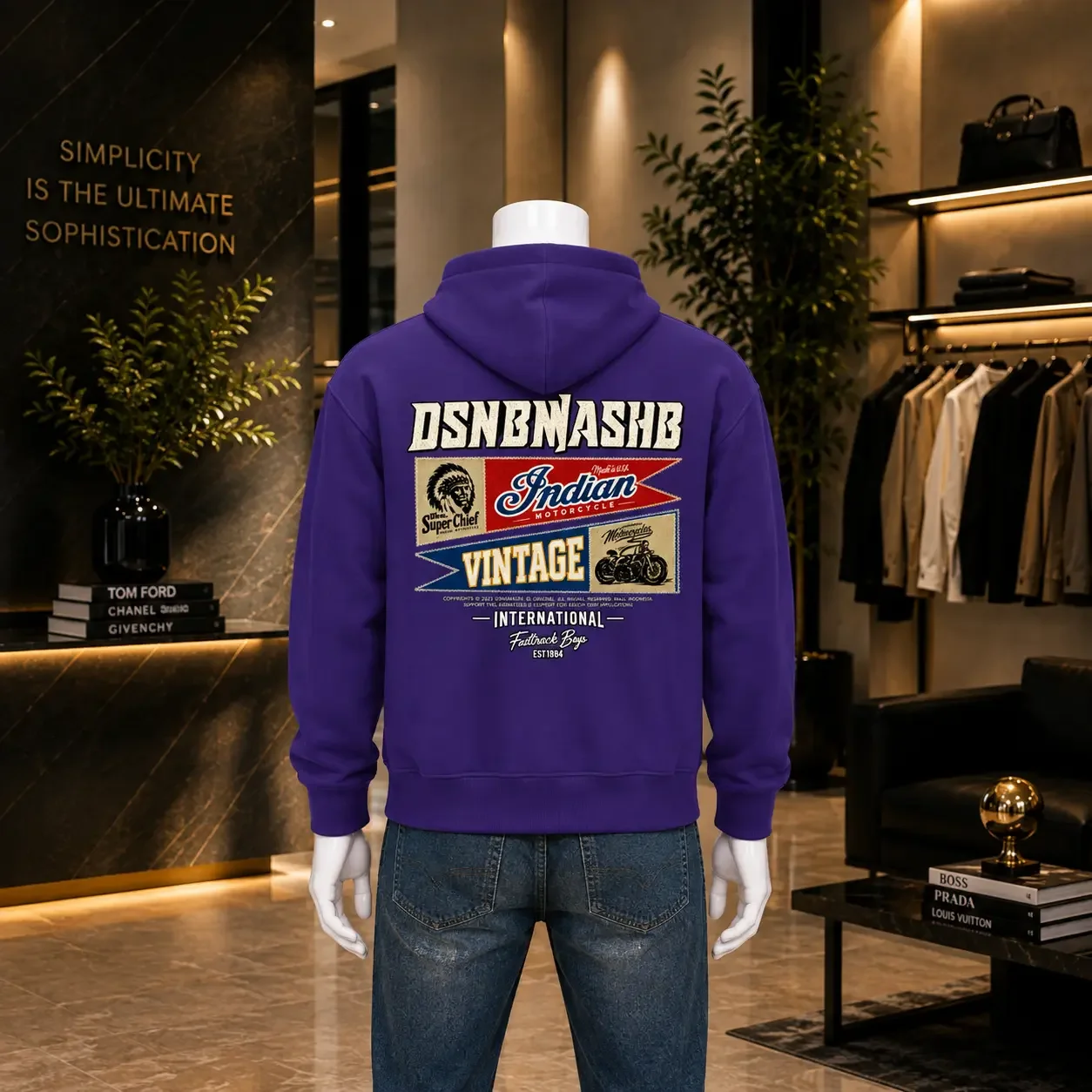 Hoodie Oversize – Vintage Rider
