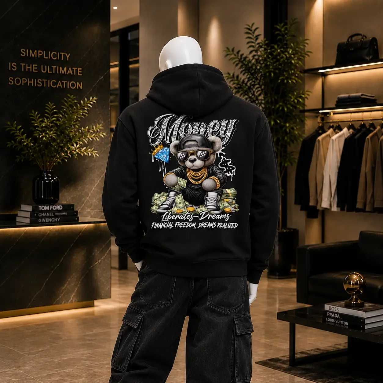 Semi-Oversized Hoodie – Money