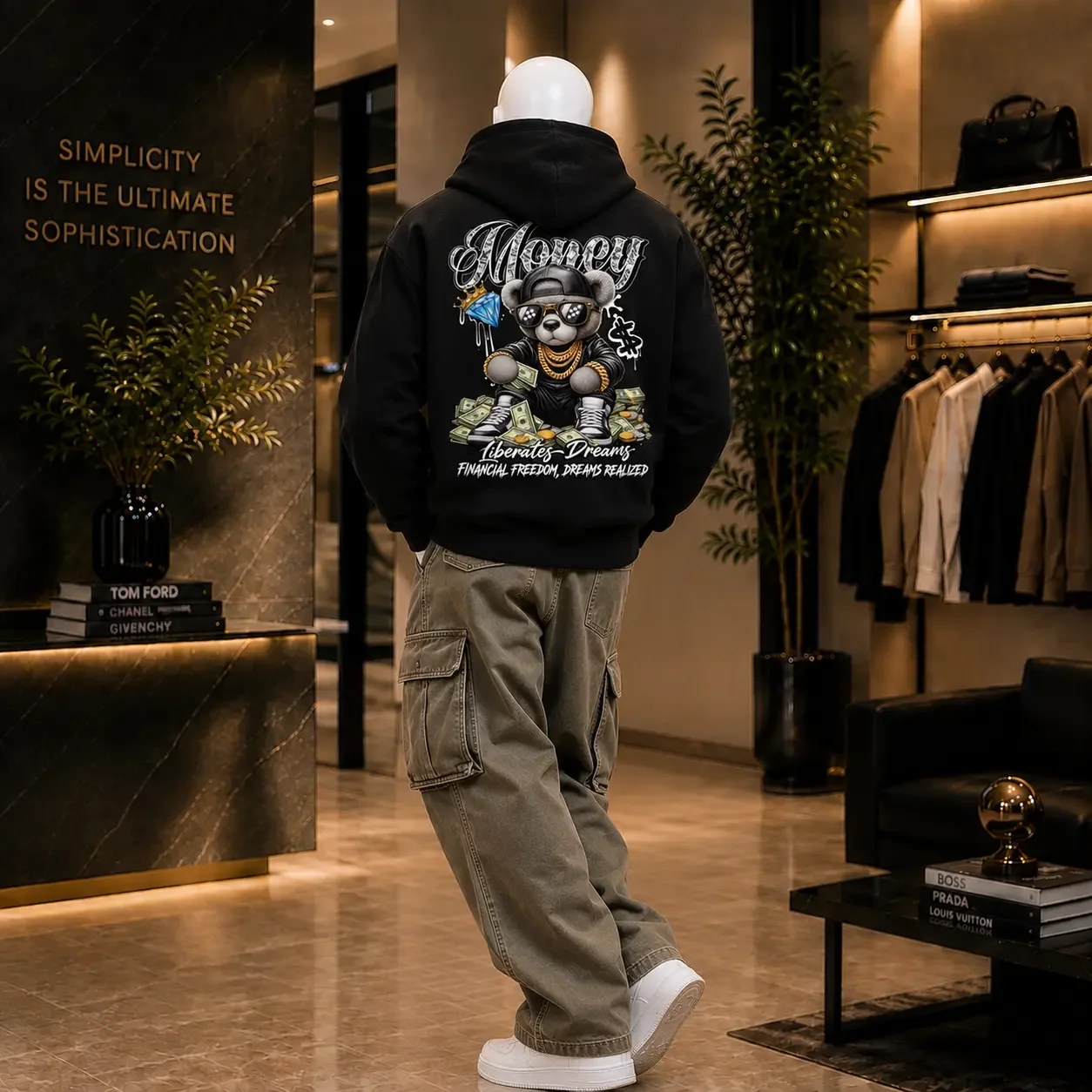 Semi-Oversized Hoodie – Money