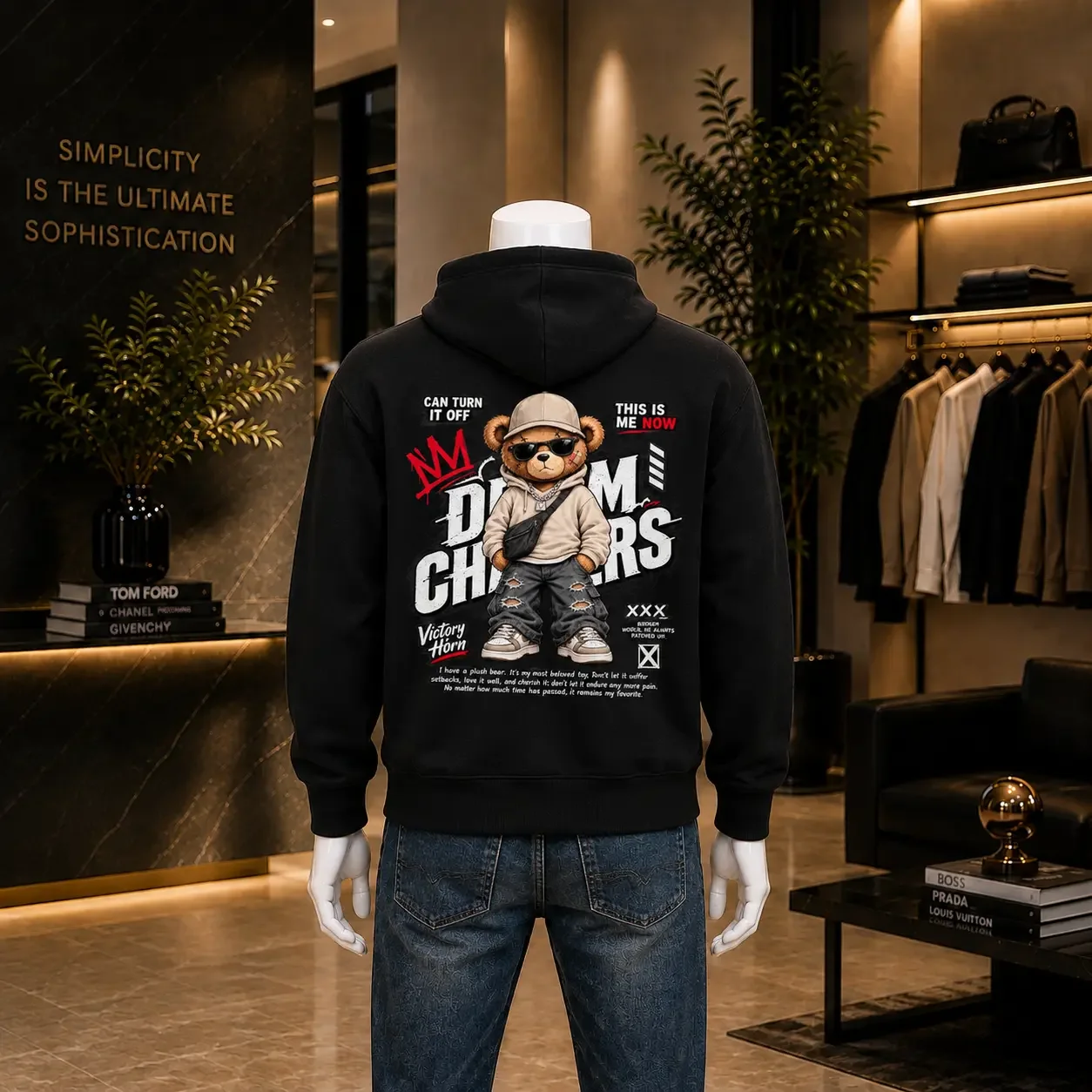 Hoodie Urban Bear Oversize