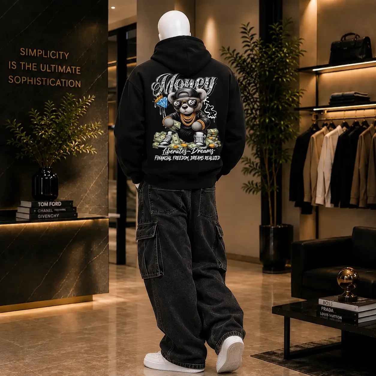 Semi-Oversized Hoodie – Money
