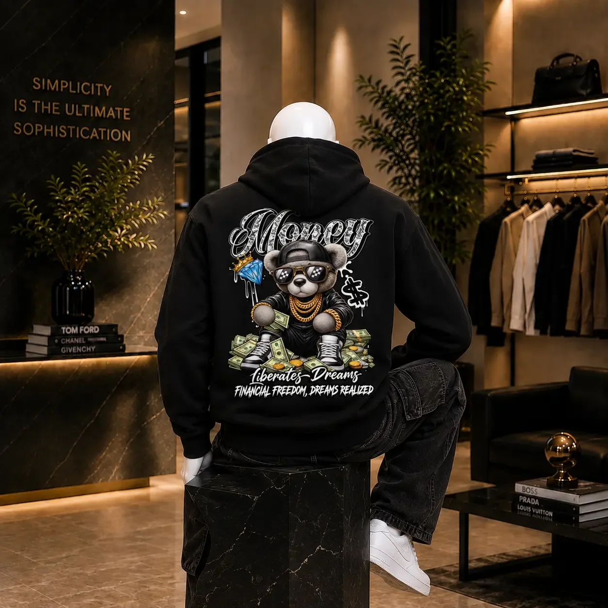 Semi-Oversized Hoodie – Money