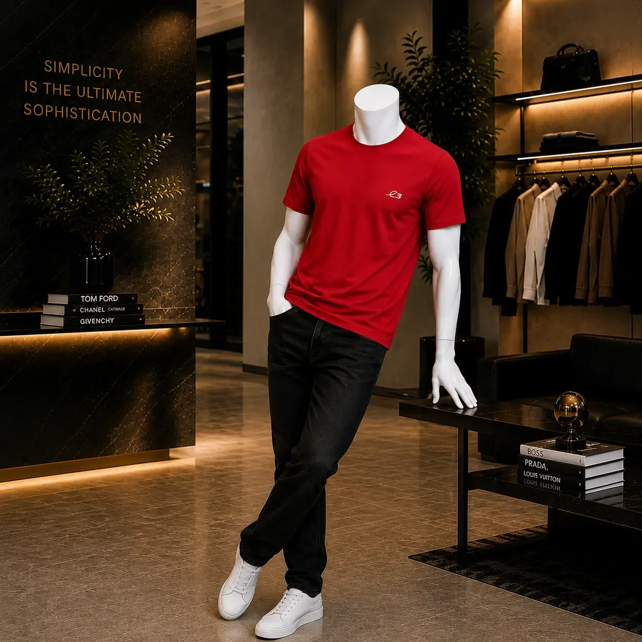 T-Shirt Emora Classic – Rouge.