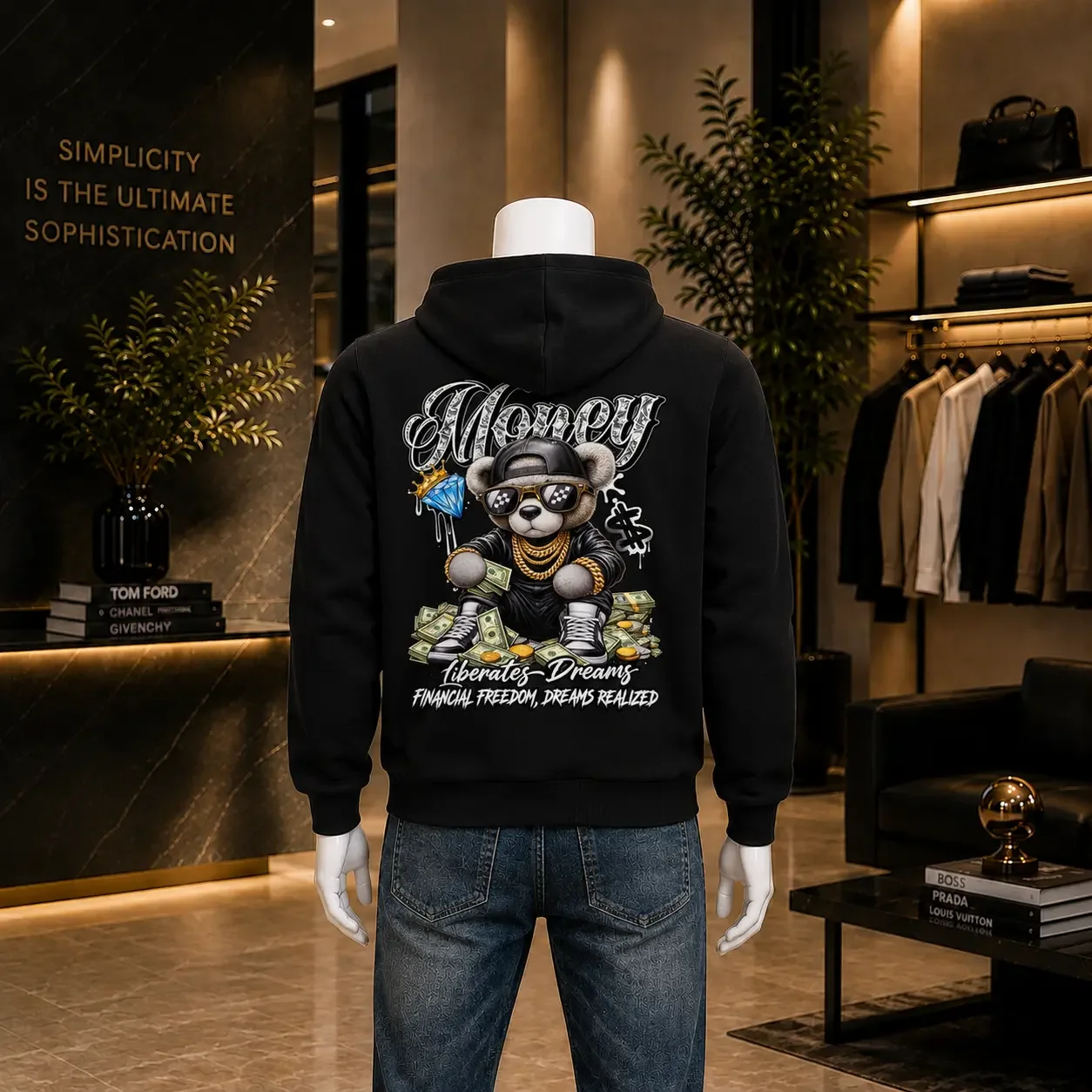 Semi-Oversized Hoodie – Money