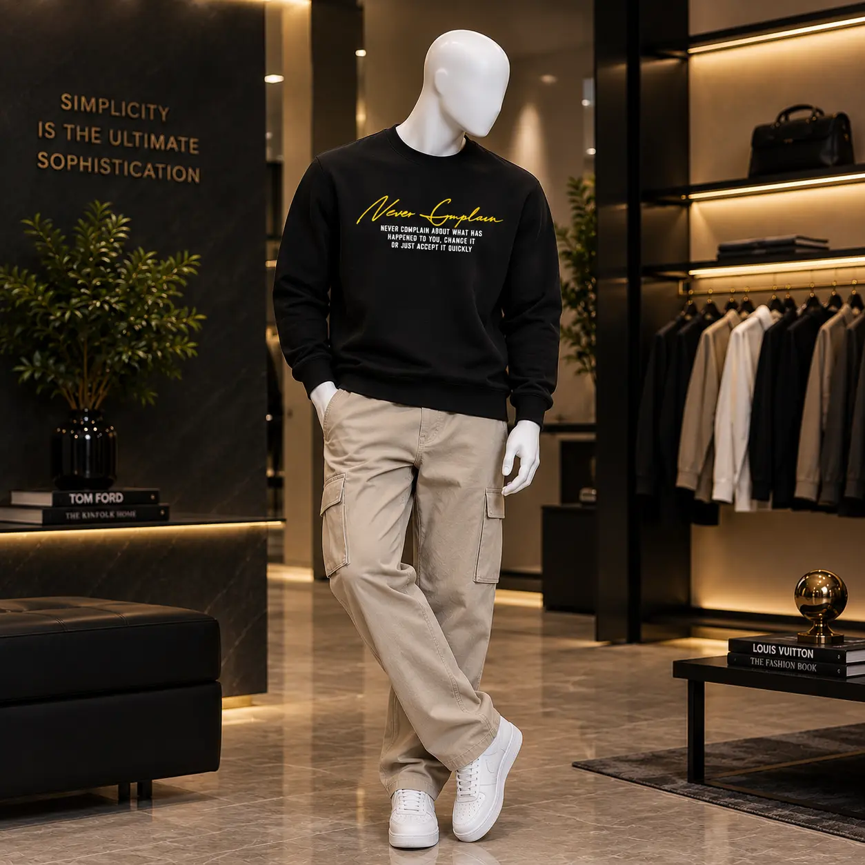 Sweatshirt Never Complain – Noir