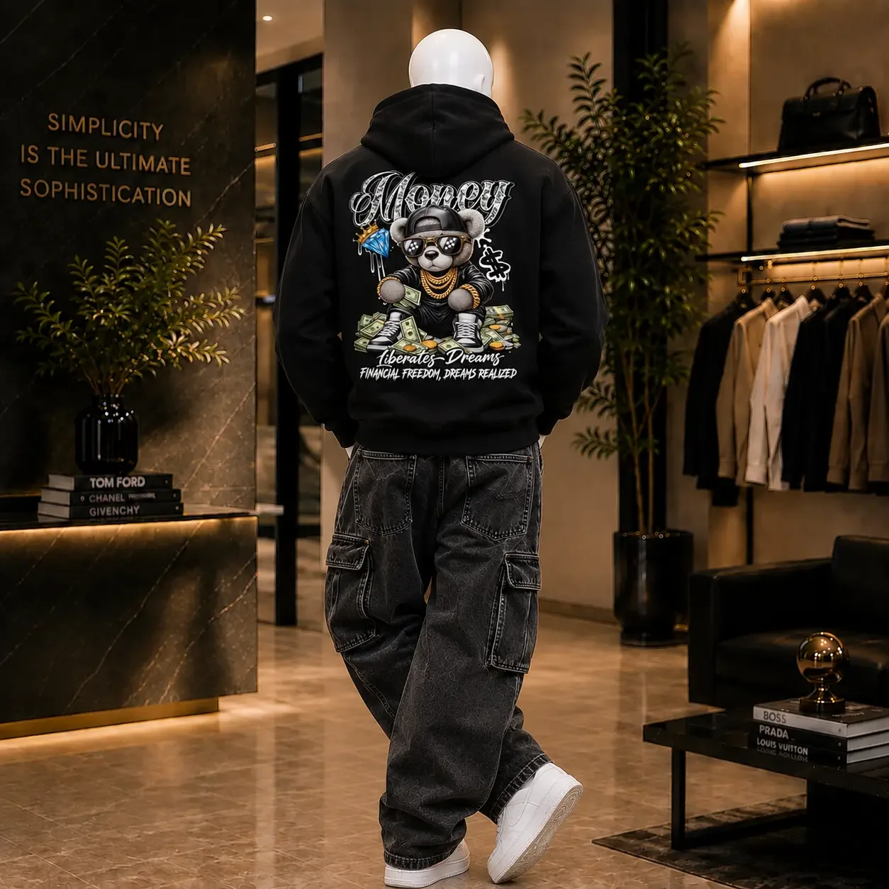 Semi-Oversized Hoodie – Money