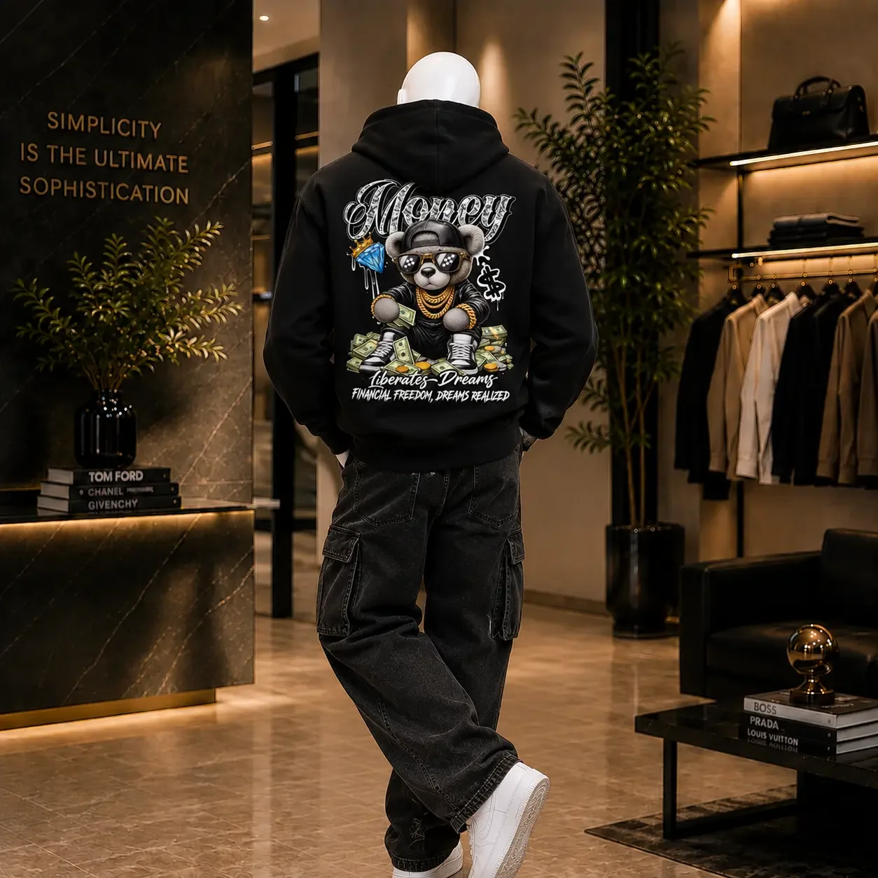 Semi-Oversized Hoodie – Money