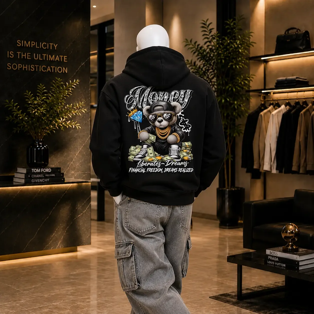 Semi-Oversized Hoodie – Money