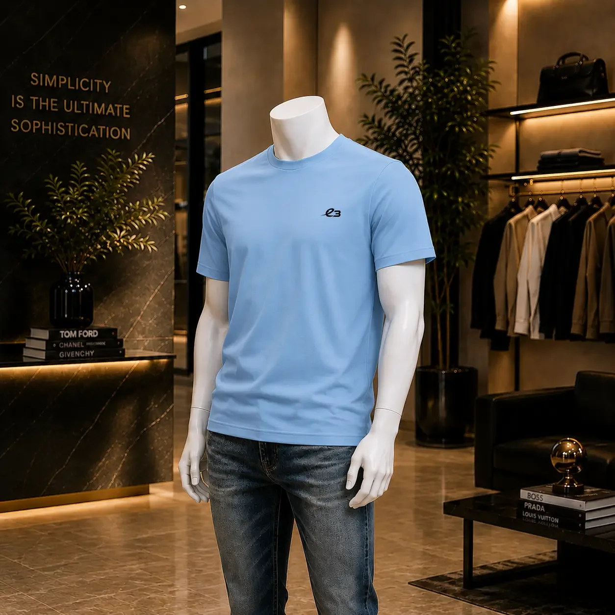 T-Shirt Premium Unisexe – Bleu