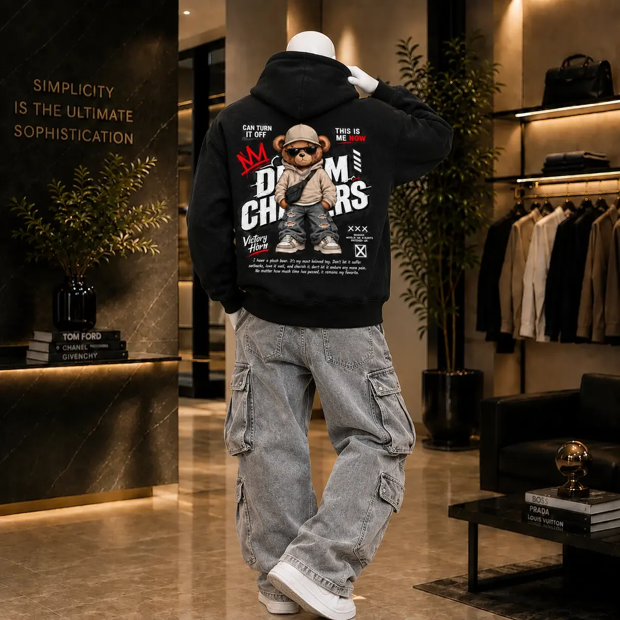 Hoodie Urban Bear Oversize