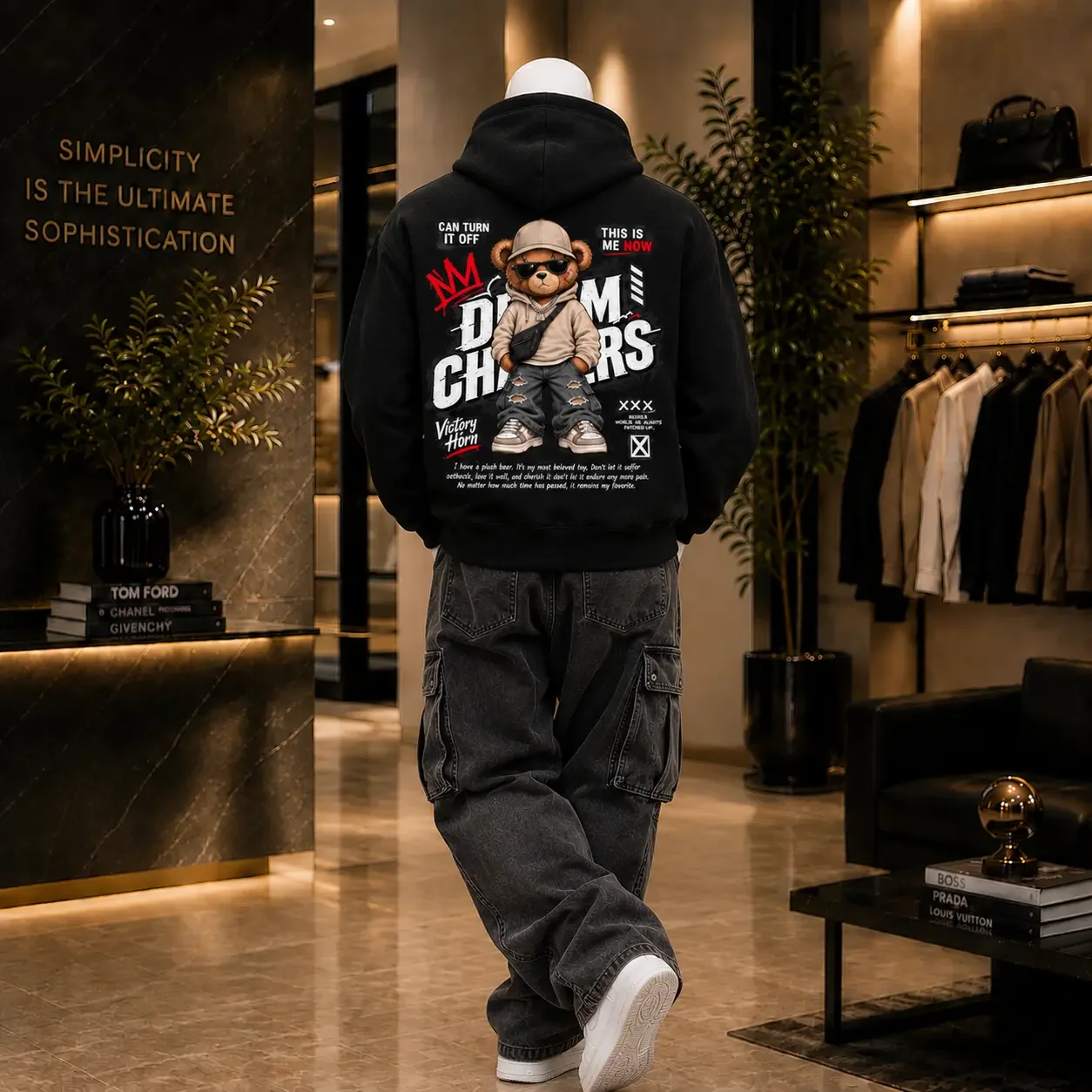 Hoodie Urban Bear Oversize