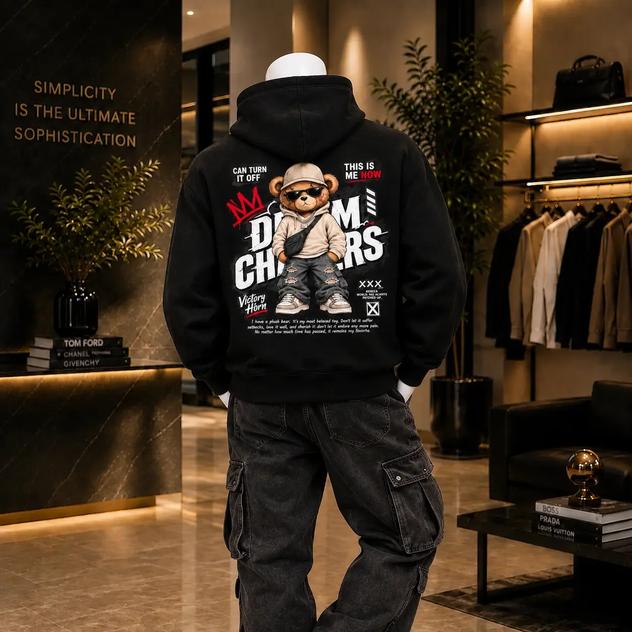 Hoodie Urban Bear Oversize