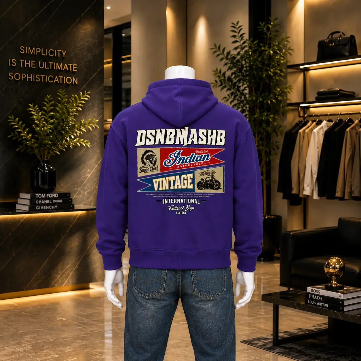 Hoodie Oversize – Vintage Rider