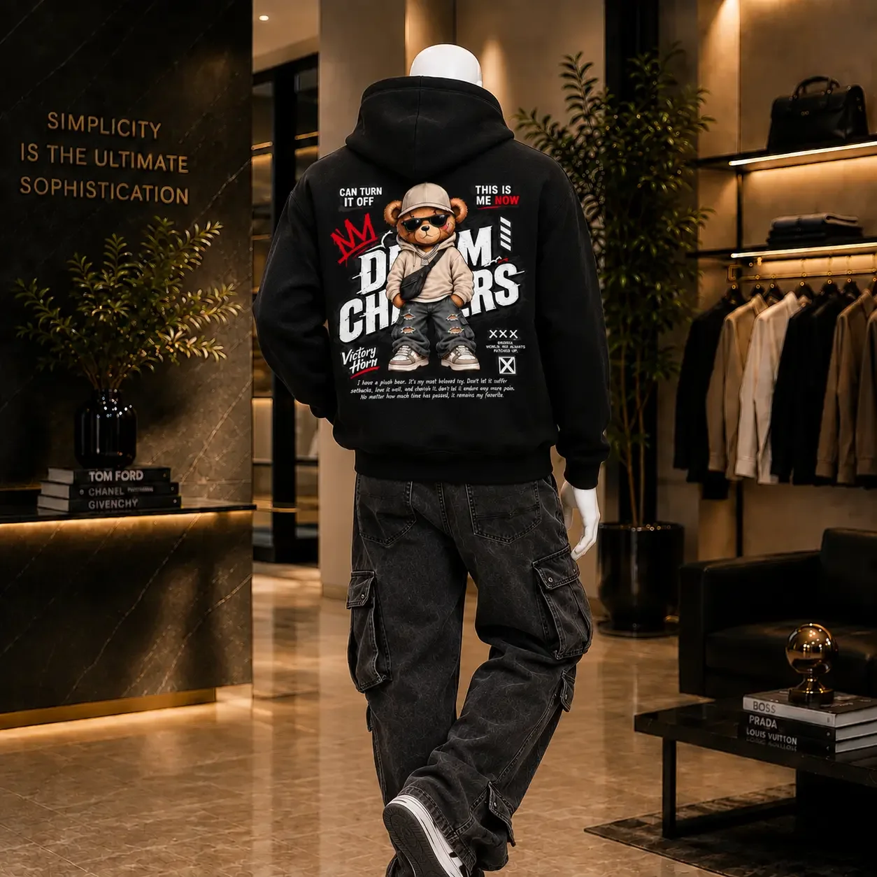 Hoodie Urban Bear Oversize