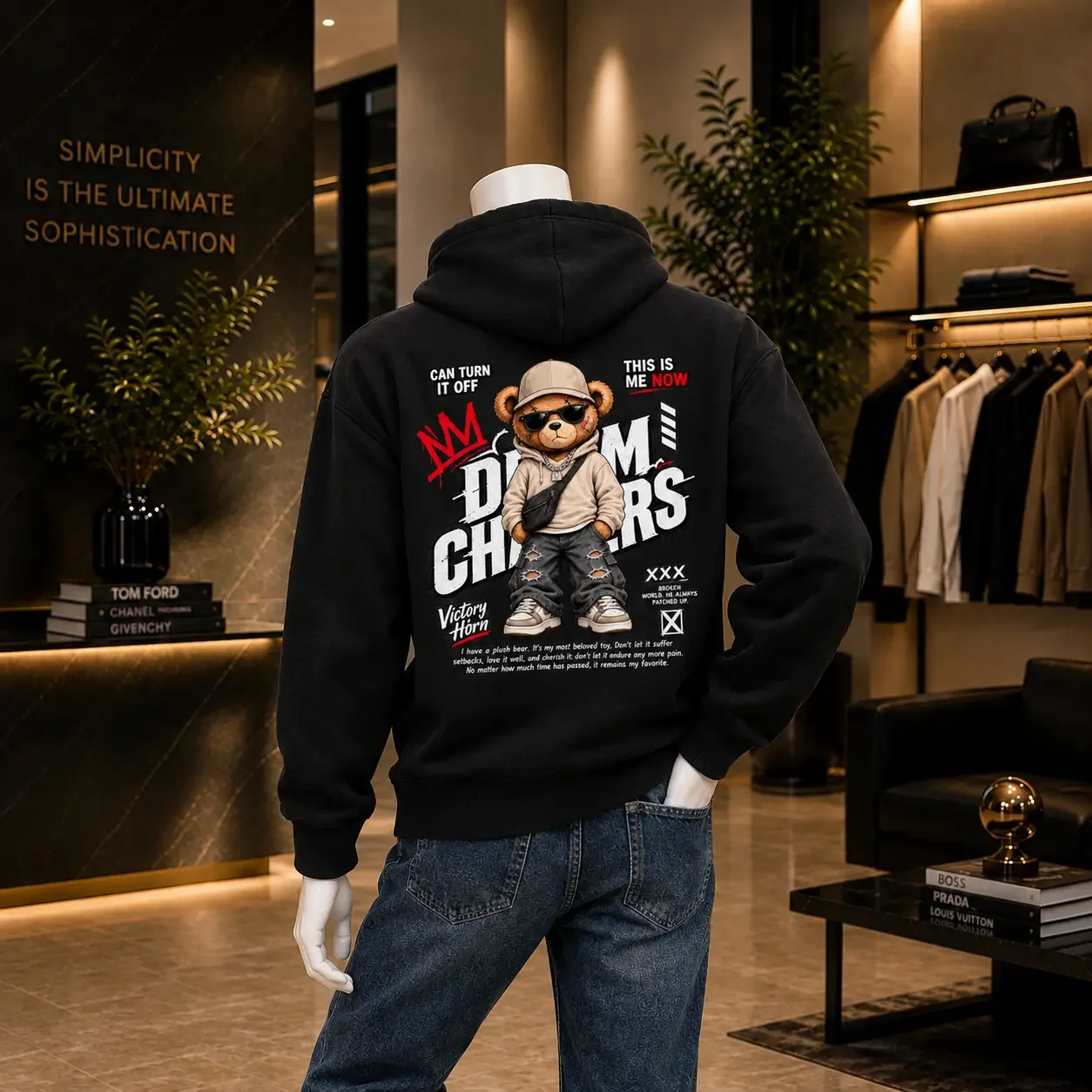 Hoodie Urban Bear Oversize