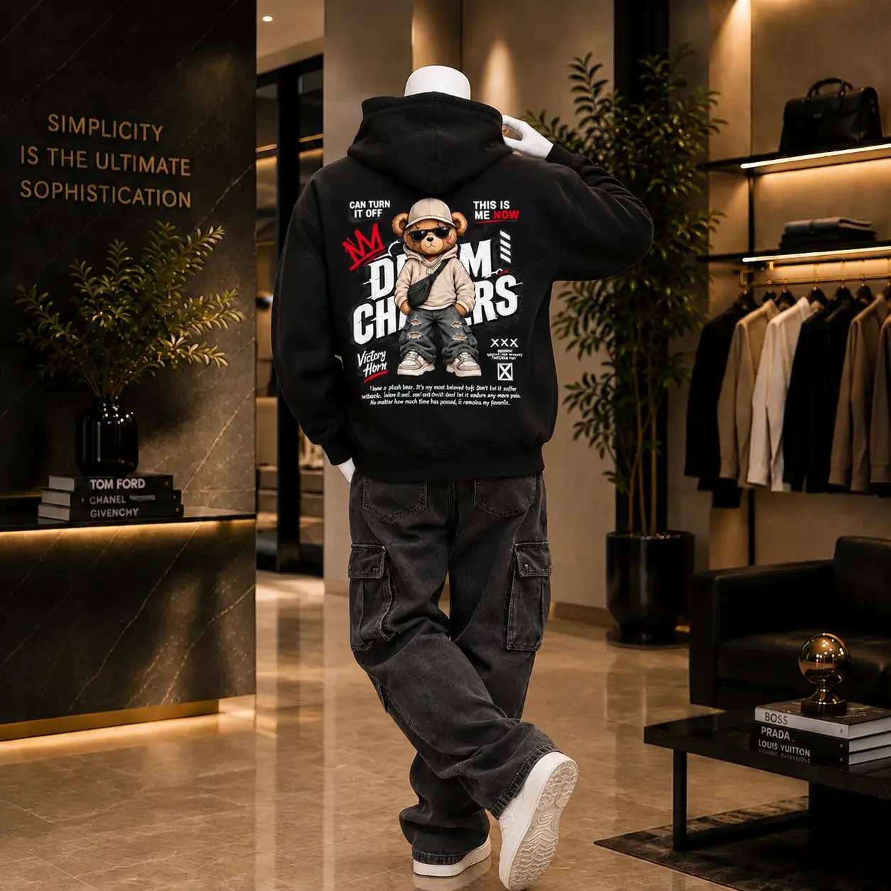 Hoodie Urban Bear Oversize