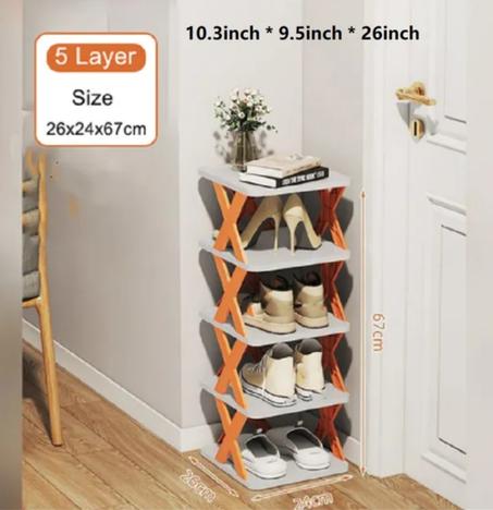 رف تخزين للأحذية (5 طبقات)