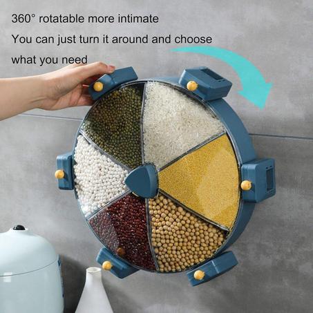 موزع قطاني دوار 6 في 1 حجم كبير