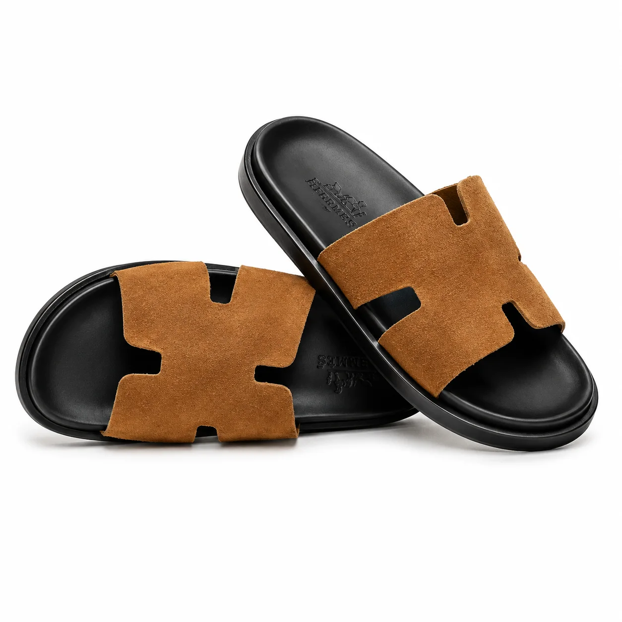 Sandale Hermes  confortable en cuire  / Dan 100 %