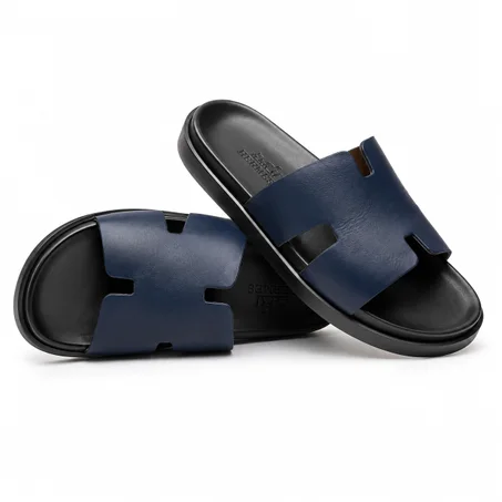 Sandale Hermes  confortable en cuire  / Dan 100 %