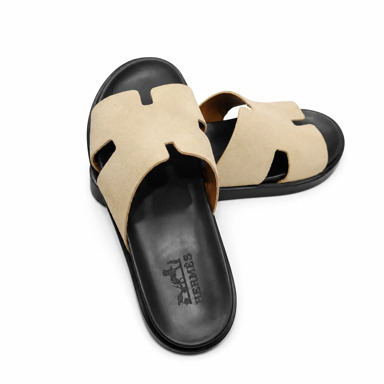 Sandale Hermes  confortable en cuire  / Dan 100 %