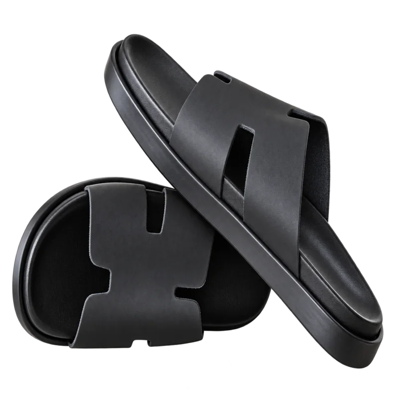 Sandale Hermes  confortable en cuire  / Dan 100 %