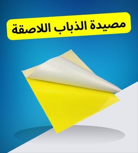 مصيدة لاصقة صفراء للحشرات الطائرة – فخ لاصق لمكافحة الذباب والبعوض والآفات الزراعية Piège Adhésif Jaune pour Insectes Volants – Piège Collant pour la Lutte contre les Mouches, Moustiques et R