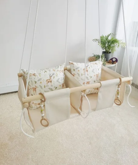 أرجوحة مثالية لتوأمك، آمنة ومريحة