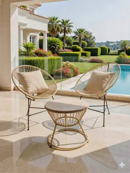 Pack  Nova – Table & 2 Chaises Élégance