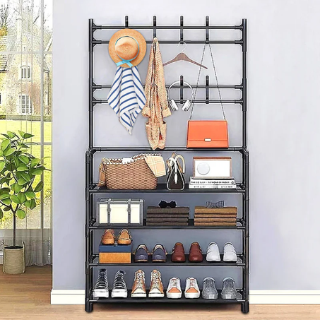 حامل ملابس وأحذية متعدد الاستخدامات 5 طبقات الأصلي