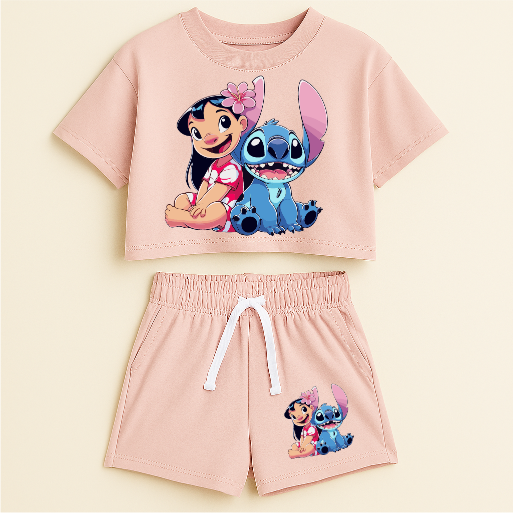 طقم STITCH – أناقة بناتية ساحرة