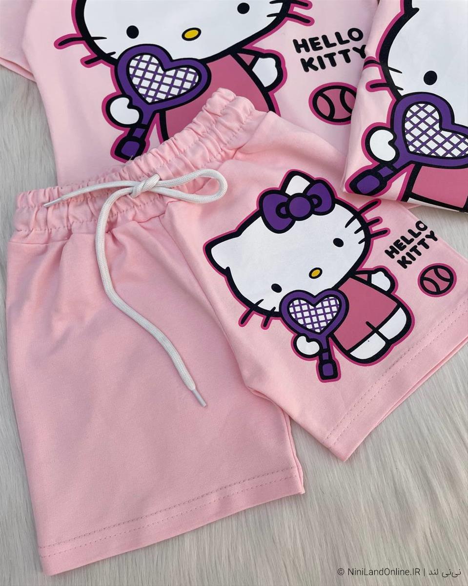 طقم HELLO KITTY – أناقة بناتية ساحرة