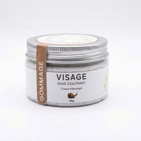 Gommage Visage SANS COLORANT à base d'escargot 125 g