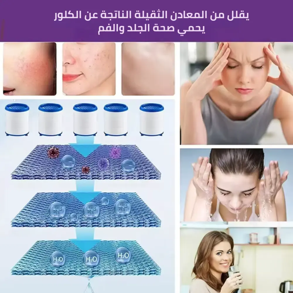 فوهة دوارة مع فلتر للصنبور المنزلي