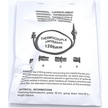 Thermocouple cuisiniére universal 120cm